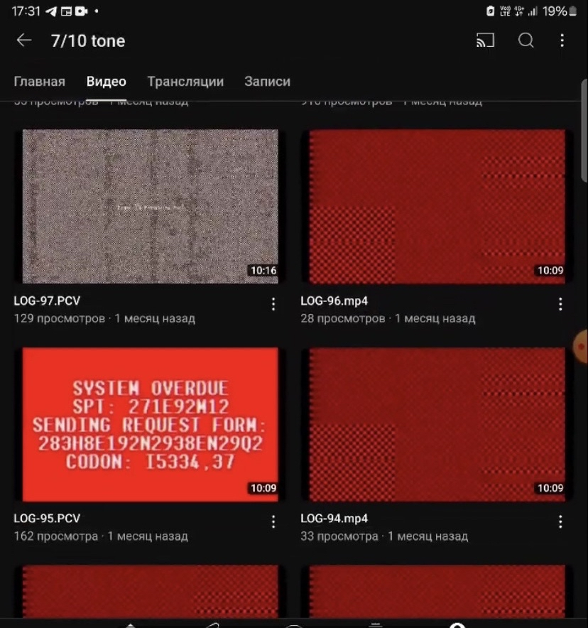 7/10 Tone's videos approximately in 2024